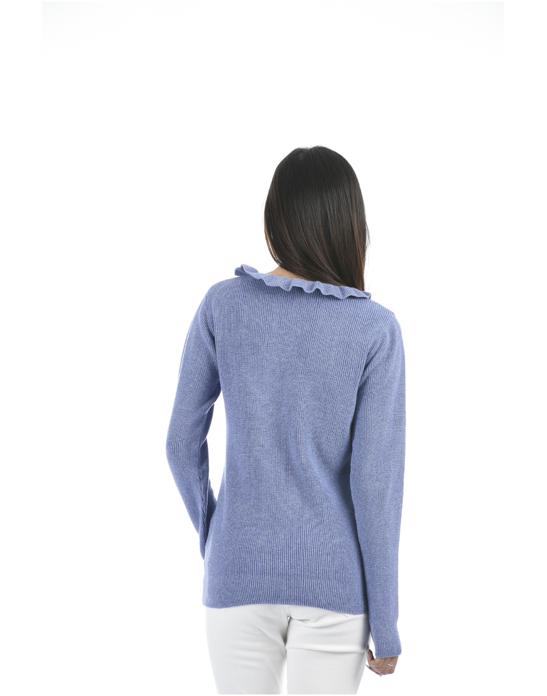 Portobello Wome Casual Wear Blue Sweater